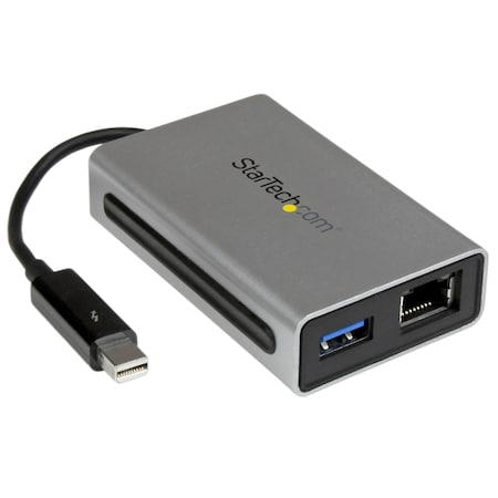 Startech.Com Thunderbolt to Ethernet and USB 3.0 Converter TB2USB3GE
